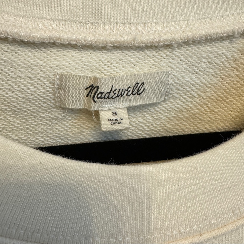 Madewell Pleat-Sleeve Sweatshirt (NWOT) - Picture 7 of 12
